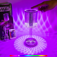        / Crystal Table lamp USB Charging Touch Lamp