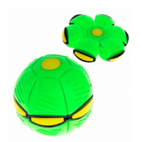 Самораскрывающийся Мяч складной трансформер летающий Flat Ball P3 Disk (Зеленый)