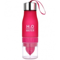 Бутылка-соковыжималка H2O Drink More Water, 650 мл (красный)