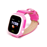 Детские часы с GPS-трекером Smart Baby Watch Q90 розовые