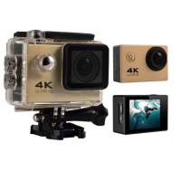 Экшн-камера Sports Cam Full HD 1080P c аква-боксом (Золото)