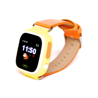 Детские часы с GPS-трекером Smart Baby Watch Q90 оранжевые