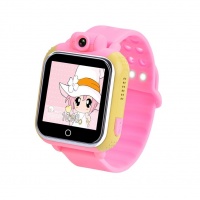 Детские часы с GPS-трекером Smart Baby Watch Q75 (Розовый браслет)