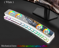 Саундбар Soaiy SH39 / Беспроводная игровая колонка с RGB-подсветкой SH39 (белая)