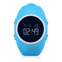 Влагозащищенные детские часы с GPS-трекером Smart Baby Watch W8 (голубой)