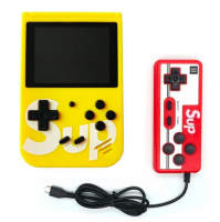 Игровая консоль 8-битная SUP Game Box 400 in 1 с джойстиком (желтый)