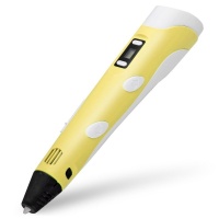 3D ручка 3D PEN-2 второе поколение c дисплеем (Желтый)