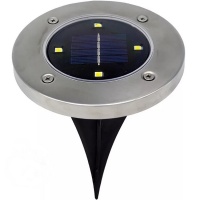 Садовый светильник на солнечной батарее disk lights 4 led