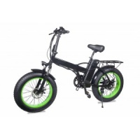 Электровелосипед Fatbike Pride 2 (черный/зеленый) 500W/48V/13Ah