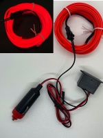 Подсветка для салона автомобиля (3+1 м, от прикуривателя) Красный