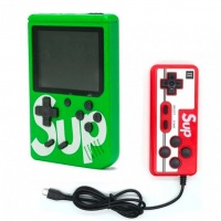 Игровая консоль 8-битная SUP Game Box 400 in 1 с джойстиком (зеленый)