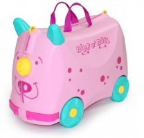 Детский чемодан каталка на колесах Ride-n-Roll (розовый)
