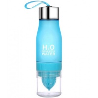 Бутылка-соковыжималка H2O Drink More Water, 650 мл (голубой)