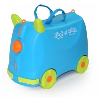 Детский чемодан каталка на колесах Ride-n-Roll (голубой)