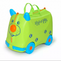 Детский чемодан каталка на колесах Ride-n-Roll (зеленый)
