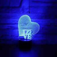 3D Светильник-ночник (Сердце)