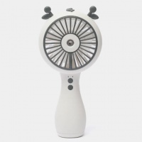 Портативный аккумуляторный USB вентилятор с увлажнителем воздуха Cute Spray Fan (белый)