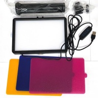 Видеосвет / Импульсный осветитель / Настольный трипод с подсветкой для съемки Light Kit 160 Led (4 цветовых фильтра)