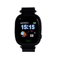 Детские часы Smart Baby Watch gw100 черные с GPS трекером 