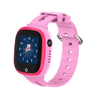 Водонепроницаемые детские GPS часы с камерой Smart Baby Watch DF31G (Розовый)