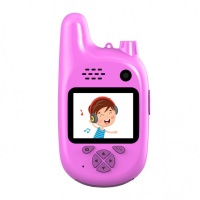 Детский цифровой фотоаппарат с рацией Walkie Talkie HD камера (Розовый)