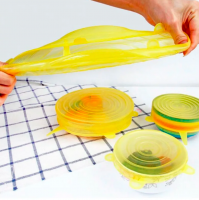 Набор силиконовых крышек для посуды Silicone Sealing Lids Couvercles Scellants En Silicone (6 шт)