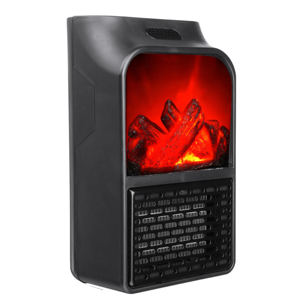 Портативный обогреватель-камин Flame Heater 500 Ватт с пультом