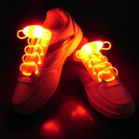 Светящиеся с LED подсветкой шнурки (Оранжевый)
