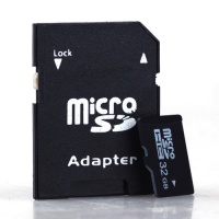 Карта памяти MicroSD 32 GB Class 4 + SD адаптер