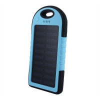 Power Bank на солнечных батареях Solar Charger 5000 МАН(голубой)