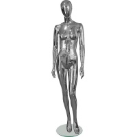 Манекен хромированный женский 175 (Хром серебро)