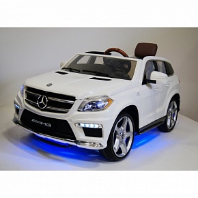 Детский электромобиль RiverToys Mercedes-Benz GL63 A999AA с дистанционным управлением 4*4 (Белый)