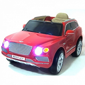 Детский электромобиль RiverToys BENTLEY BENTAYGA JJ2158 лицензионная модель с дистанционным управлением (Красный)
