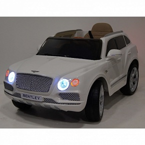Детский электромобиль RiverToys BENTLEY BENTAYGA JJ2158 лицензионная модель с дистанционным управлением (Белый)