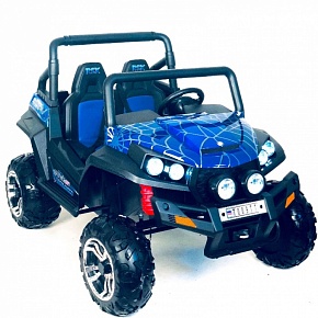 Двухместный детский электромобиль RiverToys BUGGY T009TT-SPIDER (4*4) с дистанционным управлением (Синий)