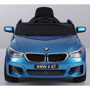 Детский электромобиль RiverToys BMW 6 GT JJ2164 лицензионная версия с дистанционным управлением (Синий глянец)
