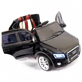 Детский электромобиль RiverToys AUDI Q5 лицензионная модель с дистанционным управлением (Черный глянец)
