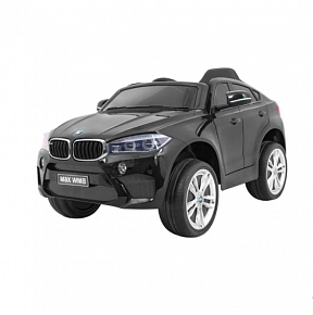 Детский электромобиль RiverToys BMW X6M JJ2199 лицензионная модель с дистанционным управлением (Черный)