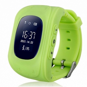Детские часы с GPS-трекером Smart Baby Watch Q50 зеленые