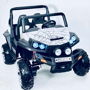 Двухместный детский электромобиль RiverToys BUGGY T009TT-SPIDER (4*4) с дистанционным управлением (Белый)