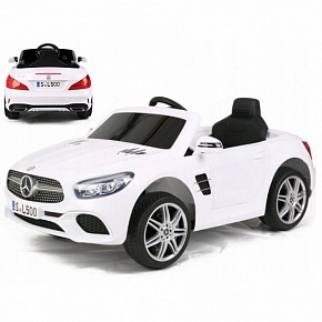 Детский электромобиль RiverToys MERCEDES-BENZ SL500 лицензионная модель с дистанционным управлением (Белый)