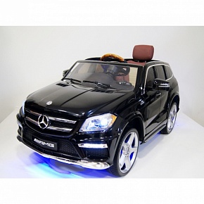 Детский электромобиль RiverToys Mercedes-Benz GL63 A999AA с дистанционным управлением 4*4 (Черный глянец)