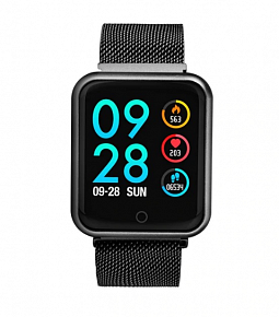 Умные часы Smart Watch P68 с измерением давления и сердечного ритма (черный)