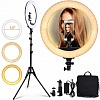 ���������������� ��������� ����� ��� ���� � ����� ������ LED Soft Ring Light HQ-18 (������� 44.5 ��) �� ��������