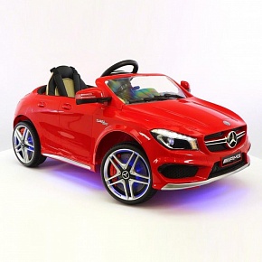Детский электромобиль RiverToys Mercedes-Benz CLA45 A777AA лицензионная модель с дистанционным управлением (Красный)