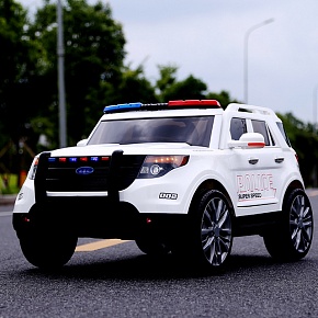 Электромобиль BARTY Ford Полиция Т111МР (Белый) 