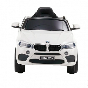 Детский электромобиль RiverToys BMW X6M JJ2199 лицензионная модель с дистанционным управлением (Белый) 