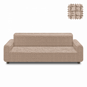 Чехол на трехместный диван без оборки KARBELTEX (Капучино) ПО-6	6082