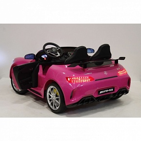 Детский электромобиль RiverToys MERCEDES-BENZ AMG GTR HL289 лицензионная модель с дистанционным управлением (Розовый)